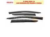 ISUZU D-MAX 2004-14 CAM RÜZGARLIĞI MUGEN 4 PARÇA