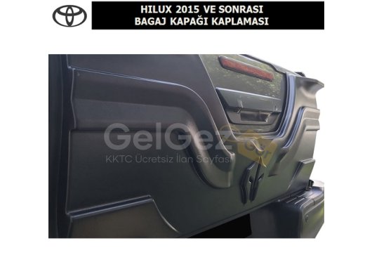TOYOTA HILUX 2015+ BAGAJ KAPAĞI KABARTMA ABS, SİYAH
