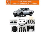 MITSUBISHI L200 2006-09 ABS FULL ÇERÇEVE SETİ, SİYAH
