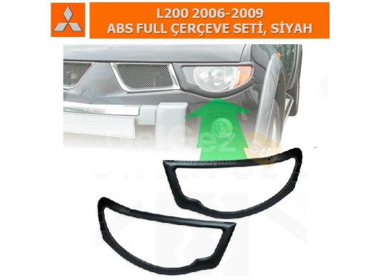 MITSUBISHI L200 2006-09 ABS FULL ÇERÇEVE SETİ, SİYAH