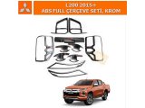 MITSUBISHI L200 2015+ ABS FULL ÇERÇEVE SETİ, KROM