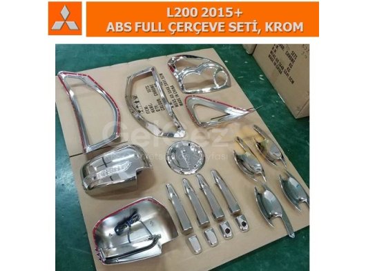 MITSUBISHI L200 2015+ ABS FULL ÇERÇEVE SETİ, KROM