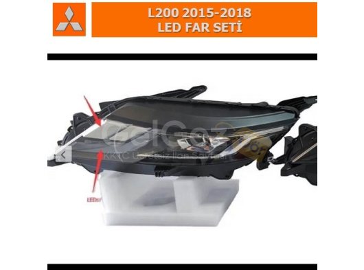 MITSUBISHI L200 2015-2018 LED FAR SETİ PMMA