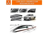 MITSUBISHI L200 2015+ KROMLU CAM RÜZGARLIĞI 4LÜ