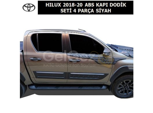 TOYOTA HILUX 2018-20 ABS KAPI DODİK SETİ 4 PARÇA SİYAH