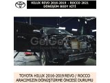 TOYOTA HILUX REVO 2016-19 GÖRÜNÜMÜNDEN ROCCO 2021 GÖRÜNÜMÜNE DÖNÜŞÜM BODY KİTİ