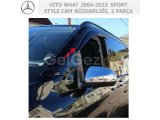 MERCEDES VITO W447 2004-2022 SPORT STYLE CAM RÜZGARLIĞI, 2 PARÇA