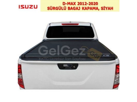 ISUZU D-MAX 2012-20 SÜRGÜLÜ BAGAJ KAPAMA, SİYAH