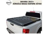 NISSAN NAVARA 2015+ SÜRGÜLÜ BAGAJ KAPAMA, SİYAH