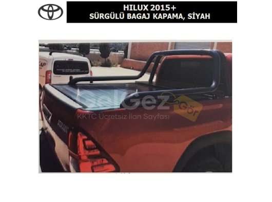TOYOTA HILUX 2015+ SÜRGÜLÜ BAGAJ KAPAMA, SİYAH