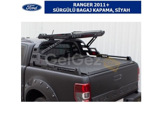 FORD RANGER 2011+ SÜRGÜLÜ BAGAJ KAPAMA, SİYAH