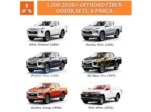 MITSUBISHI L200 2020+ OFFROAD FİBER DODİK SETİ