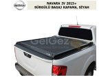 NISSAN NAVARA 2015+ SÜRGÜLÜ BAGAJ KAPAMA, SİYAH