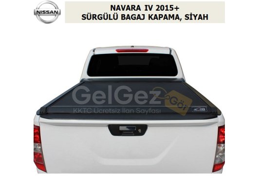 NISSAN NAVARA 2015+ SÜRGÜLÜ BAGAJ KAPAMA, SİYAH