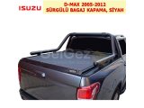 ISUZU D-MAX 2005-12 SÜRGÜLÜ BAGAJ KAPAMA, SİYAH