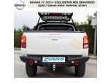 NISSAN NAVARA 2015+ GÜÇLENDİRİLMİŞ SENSÖRSÜZ IŞIKLI DAKAR ARKA TAMPON, SİYAH