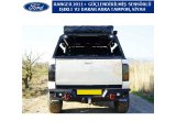 FORD RANGER 2011+ GÜÇLENDİRİLMİŞ SENSÖRLÜ IŞIKLI V2 DAKAR ARKA TAMPON, SİYAH