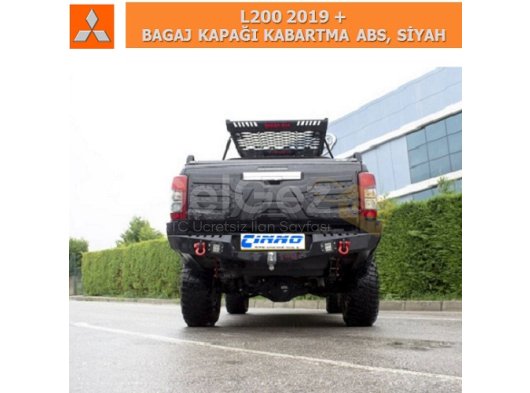MITSUBISHI L200 2019+ ABS BAGAJ KAPAĞI KABARTMA, SİYAH