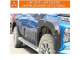MITSUBISHI L200 2019+ÇAMURLUK DODİK ABS PLASTİK SETİ 8 PARÇA