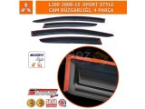MITSUBISHI L200 2008-15 SPORT STYLE CAM RÜZGARLIĞI, 4 PARÇA