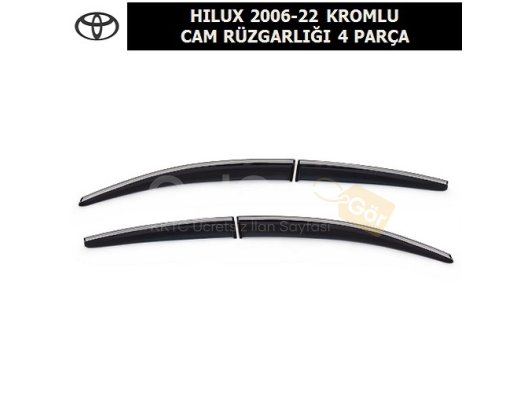 TOYOTA HILUX 2006 -22 KROMLU CAM RÜZGARLIĞI 4 PARÇA