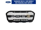 FORD RANGER 2012+ LED IŞIKLI ÖN PANJUR, MAT SİYAH