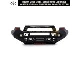 TOYOTA HILUX 2006-2011 SENSÖRSÜZ LEDBARLI KARTER KORUMALI DAKAR ÖN TAMPON, SİYAH