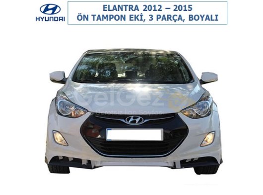 HYUNDAI ELANTRA 2012-15 ÖN TAMPON EKİ, 3 PARÇA, BOYALI