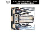 TOYOTA HILUX 2014-2023 SEPETLİ SPORT ROLL BAR ÇELİK, SİYAH