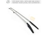 MERCEDES VITO W639 2003+ ORTA ŞASİ SİYAH ABS PLASTİK AYAKLI YEKPARE TAVAN ÇITASI, MAT ALÜMİNYUM