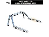 TOYOTA HILUX 2004-15 KOBRA Ø76 ROLLBAR, KROM