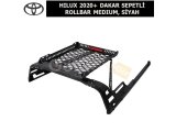 HILUX 2020+ DAKAR SEPETLİ ROLLBAR (ORİJİNAL SÜRGÜLÜ KAPAK İÇİN) MEDIUM, SİYAH