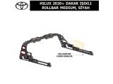 TOYOTA HILUX 2020+ DAKAR IŞIKLI ROLLBAR (ORİJİNAL SÜRGÜLÜ KAPAK İÇİN) MEDIUM, SİYAH