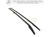 MERCEDES VITO W639 2003+ UZUN ŞASİ SİYAH ABS PLASTİK AYAKLI YEKPARE TAVAN ÇITASI, SİYAH