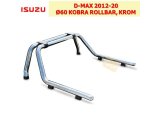 ISUZU D-MAX 2012-20 Ø60 KOBRA ROLLBAR, KROM