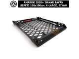 VOLKSWAGEN AMAROK 2010+ DAKAR TAVAN SEPETİ 100×100 cm XLARGE, SİYAH