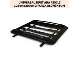 ÜNİVERSAL SEPET ARA ATKILI 125cmx200cm 3 PARÇA SİYAH