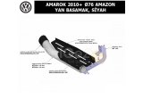 VOLKSWAGEN AMAROK 2010+ Ø76 AMAZON YAN BASAMAK, SİYAH