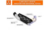 MITSUBISHI L200 2015-20 Ø76 AMAZON YAN BASAMAK, SİYAH