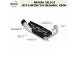 NISSAN NAVARA 2015-20 Ø76 AMAZON YAN BASAMAK, KROM
