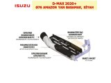 ISUZU D-MAX 2020+ Ø76 AMAZON YAN BASAMAK, SİYAH