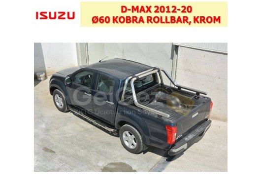 ISUZU D-MAX 2012-20 Ø60 KOBRA ROLLBAR, KROM
