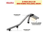 ISUZU D-MAX 2012-20 Ø60 KOBRA ROLLBAR, KROM