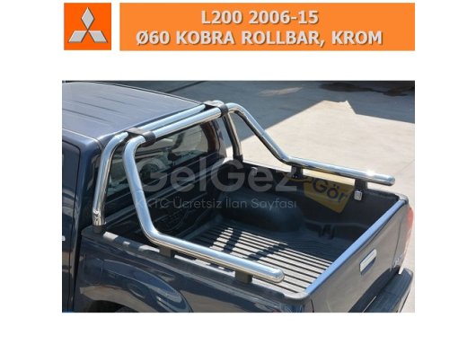 MITSUBISHI L200 2006-15 Ø60 KOBRA ROLLBAR, KROM