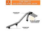 MITSUBISHI L200 2006-15 Ø60 KOBRA ROLLBAR, KROM