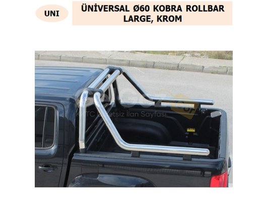 ÜNİVERSAL Ø60 KOBRA ROLLBAR LARGE, KROM