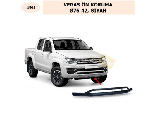 ÜNİVERSAL VEGAS ÖN KORUMA Ø76-42, SİYAH