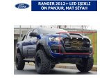 FORD RANGER 2012+ LED IŞIKLI ÖN PANJUR, MAT SİYAH