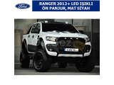 FORD RANGER 2012+ LED IŞIKLI ÖN PANJUR, MAT SİYAH