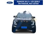 FORD RANGER 2012+ LED IŞIKLI ÖN PANJUR, MAT SİYAH